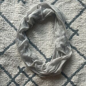 American Eagle Outfitters Gray Silver Scarf Wrap